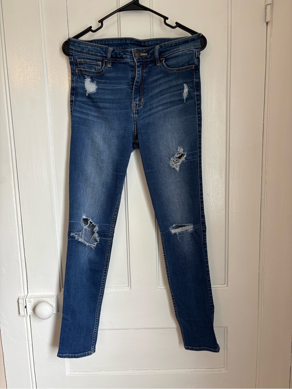 Women’s Hollister Dark Blue Distressed Women's Skinny Jeans
